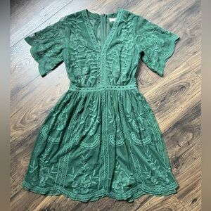 Altar’d State Green Lace Dress